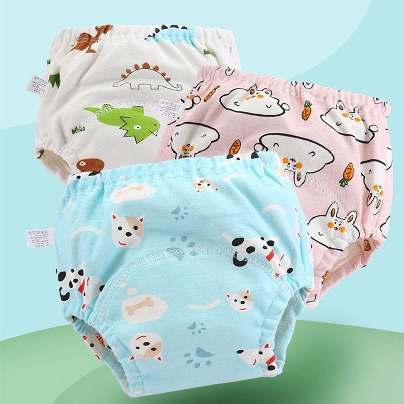 6 Layer Waterproof Reusable Cotton Baby Training Pants Infant