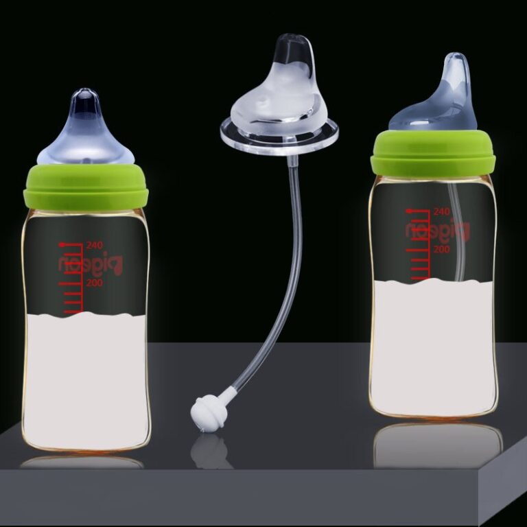 Anti Flatulence Silicone Wide Neck Baby Feeding Milk Bottle Natural Nipple