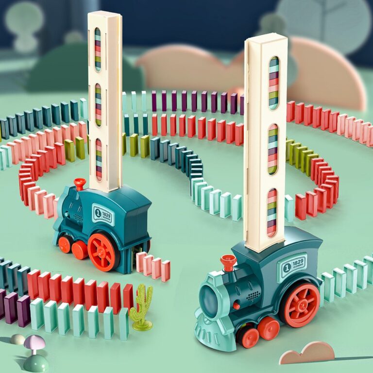 Domino Train or Domino Blocks, Domino Building and Stacking Toy
