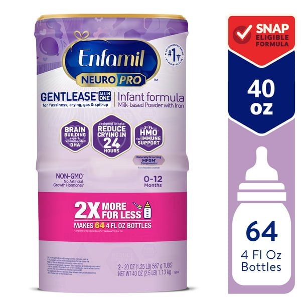 Enfamil NeuroPro Gentlease Baby Formula, Brain and Immune Support