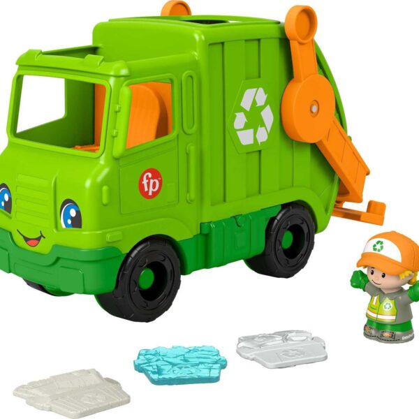 Little People Recycling Truck Musical Toddler Garbage Toy Set