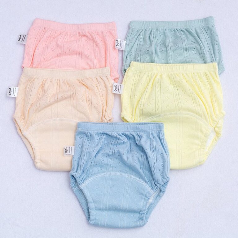 Newborn Training Pants Baby Shorts Solid Color Washable