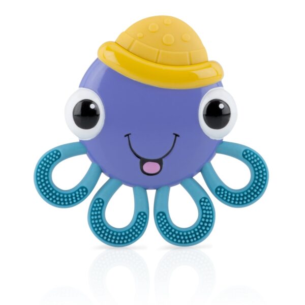 Nuby Vibe-eez Vibrating Teether for Babies, Octopus Design