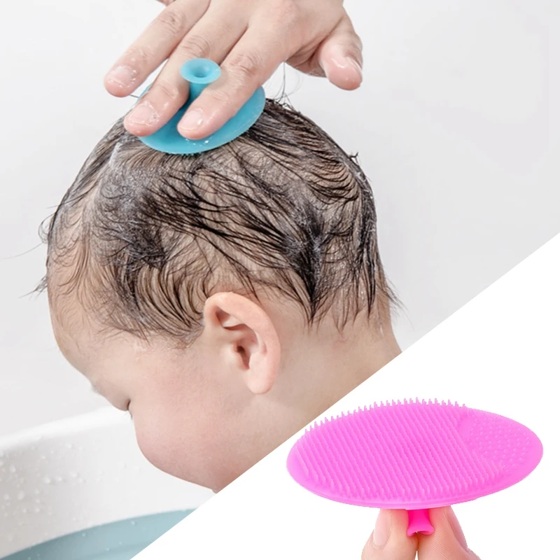 Silicone Shampoo Brush for Baby Infant Bathing